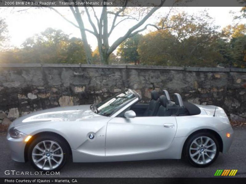Titanium Silver Metallic / Black 2006 BMW Z4 3.0i Roadster