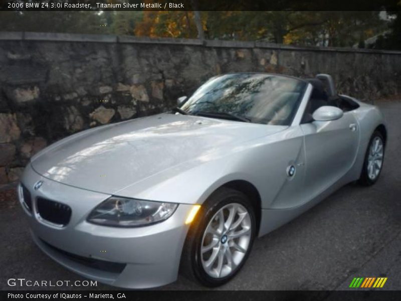 Titanium Silver Metallic / Black 2006 BMW Z4 3.0i Roadster