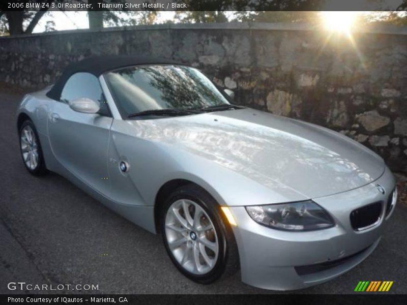 Titanium Silver Metallic / Black 2006 BMW Z4 3.0i Roadster