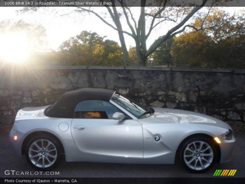 Titanium Silver Metallic / Black 2006 BMW Z4 3.0i Roadster