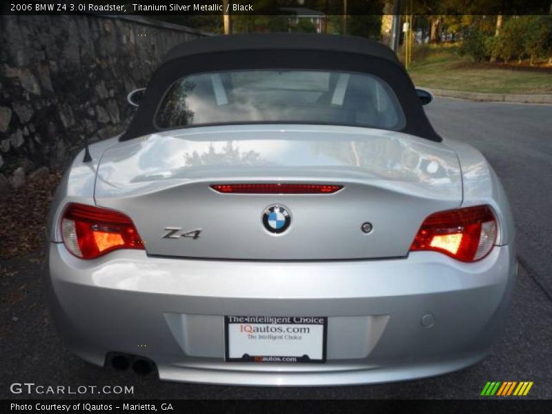Titanium Silver Metallic / Black 2006 BMW Z4 3.0i Roadster