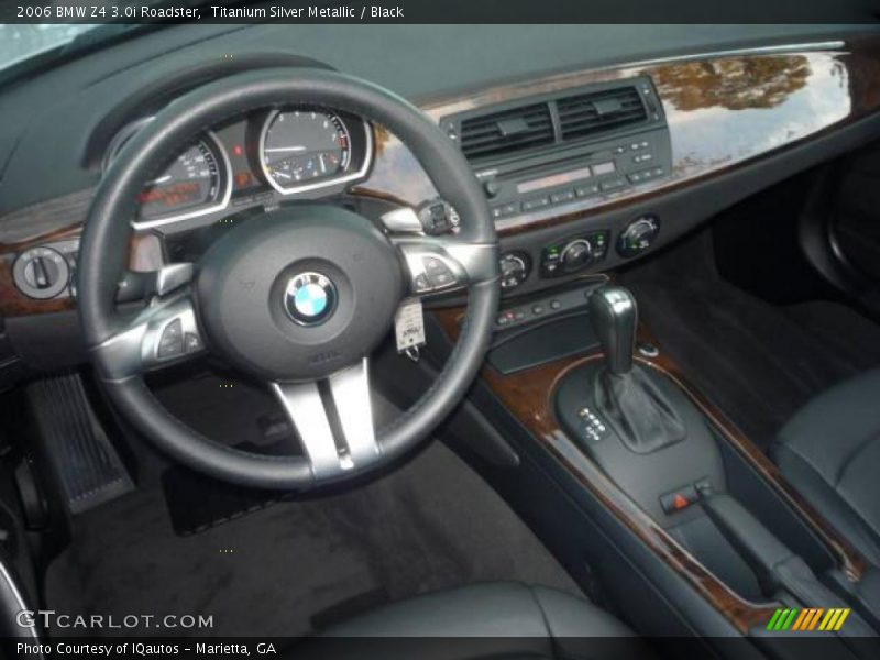 Titanium Silver Metallic / Black 2006 BMW Z4 3.0i Roadster