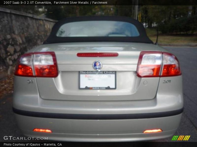 Parchment Silver Metallic / Parchment 2007 Saab 9-3 2.0T Convertible