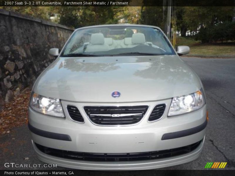 Parchment Silver Metallic / Parchment 2007 Saab 9-3 2.0T Convertible