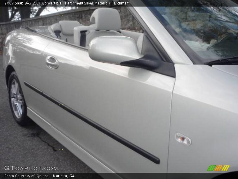 Parchment Silver Metallic / Parchment 2007 Saab 9-3 2.0T Convertible