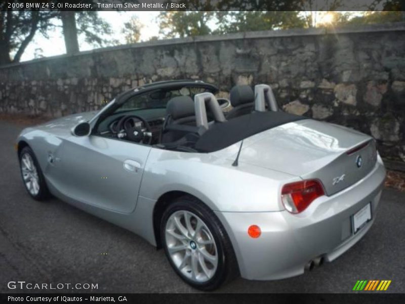 Titanium Silver Metallic / Black 2006 BMW Z4 3.0i Roadster