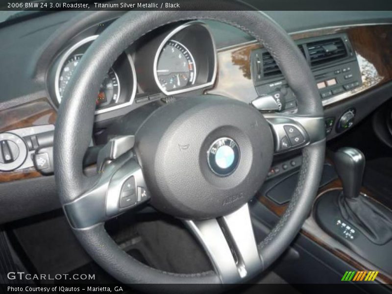 Titanium Silver Metallic / Black 2006 BMW Z4 3.0i Roadster