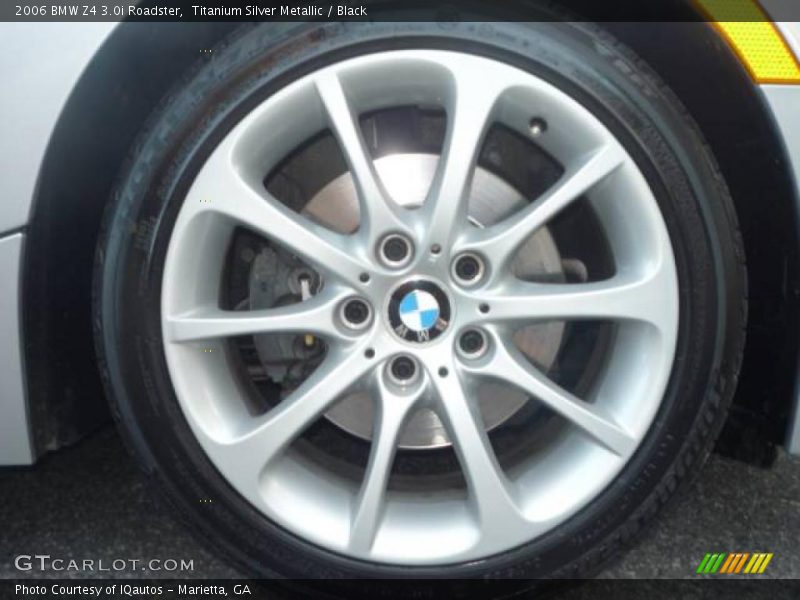 Titanium Silver Metallic / Black 2006 BMW Z4 3.0i Roadster