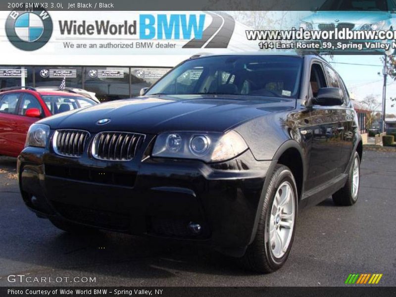 Jet Black / Black 2006 BMW X3 3.0i