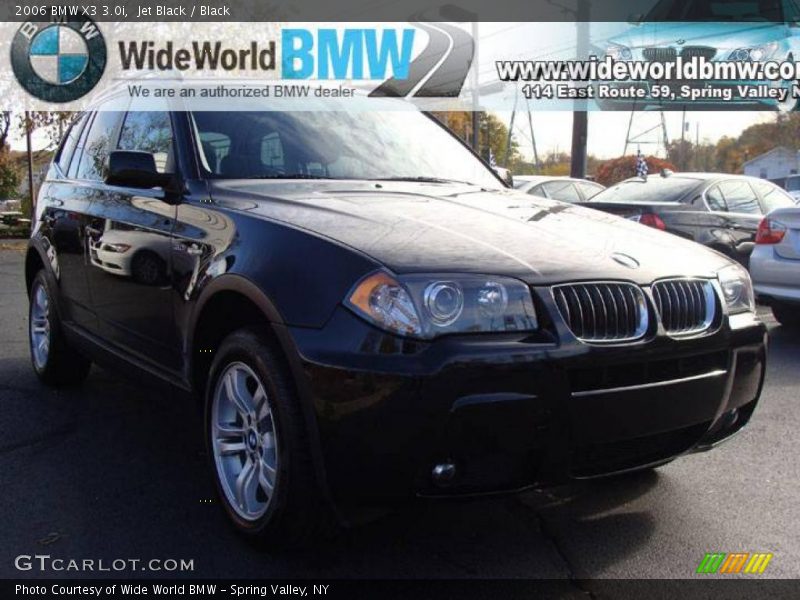 Jet Black / Black 2006 BMW X3 3.0i