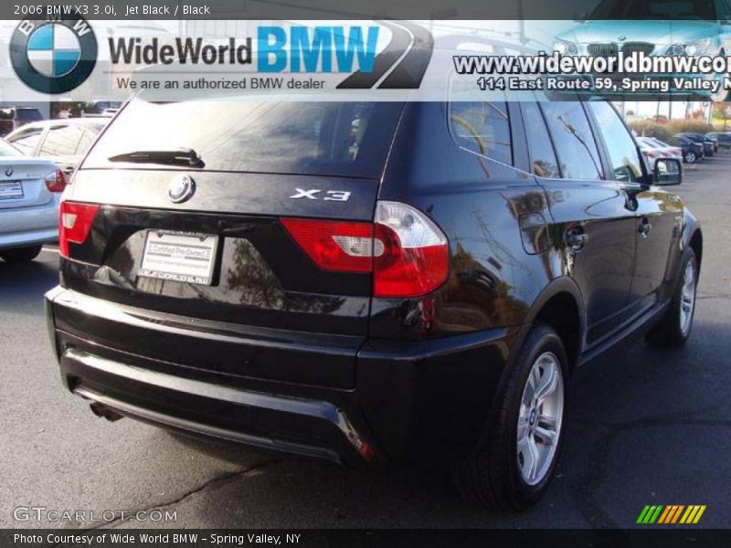 Jet Black / Black 2006 BMW X3 3.0i