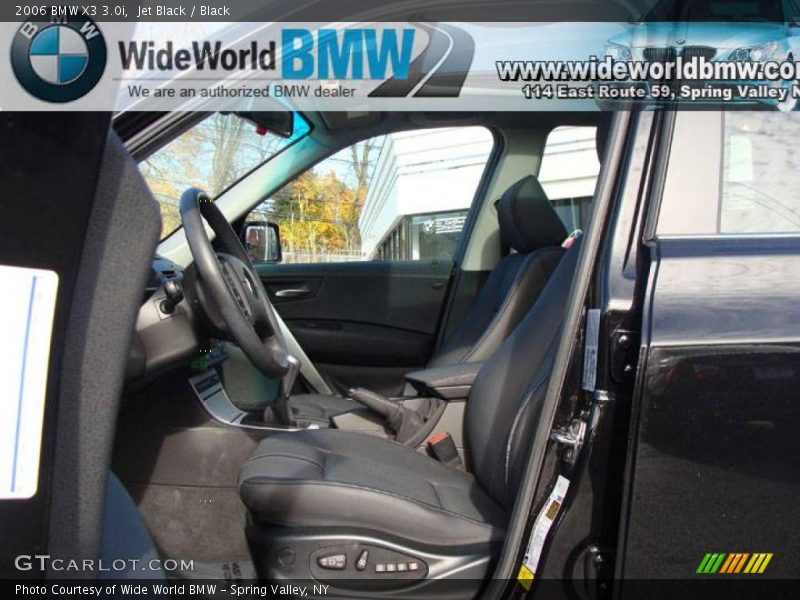 Jet Black / Black 2006 BMW X3 3.0i