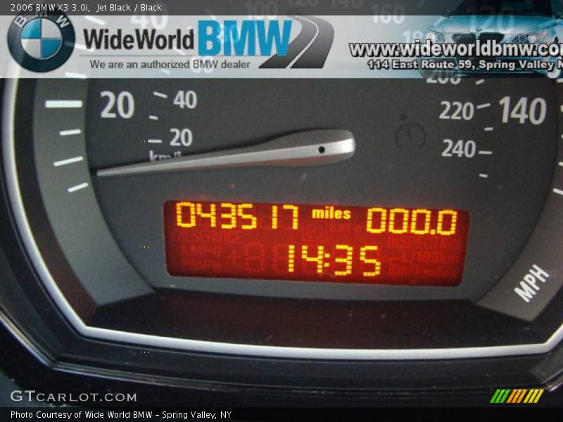 Jet Black / Black 2006 BMW X3 3.0i
