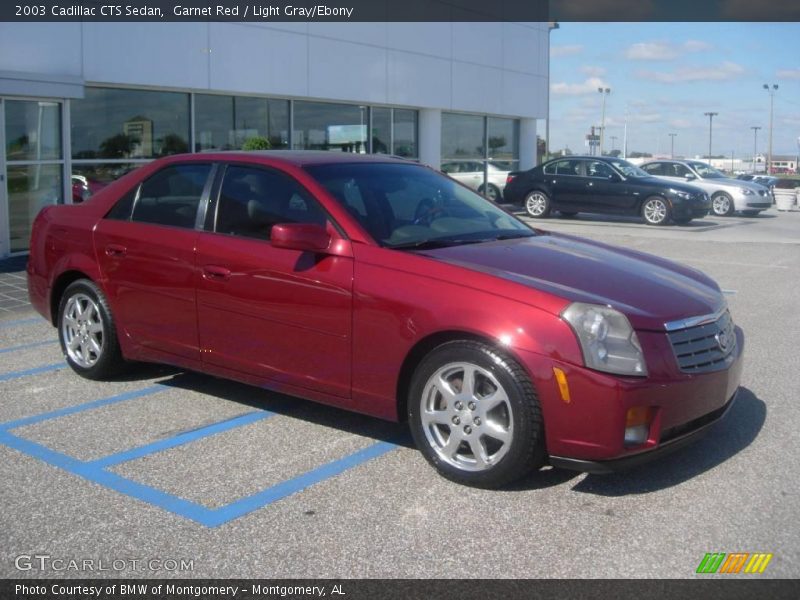 Garnet Red / Light Gray/Ebony 2003 Cadillac CTS Sedan