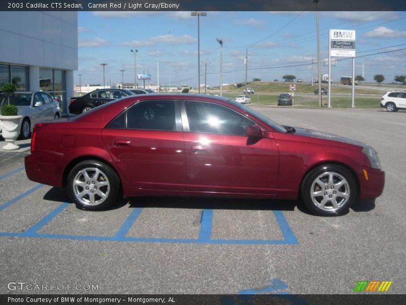 Garnet Red / Light Gray/Ebony 2003 Cadillac CTS Sedan