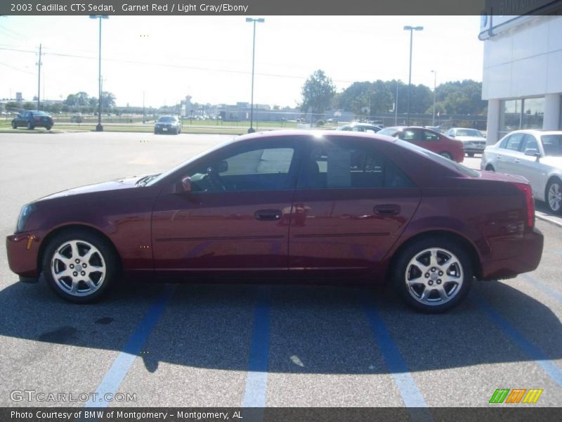 Garnet Red / Light Gray/Ebony 2003 Cadillac CTS Sedan