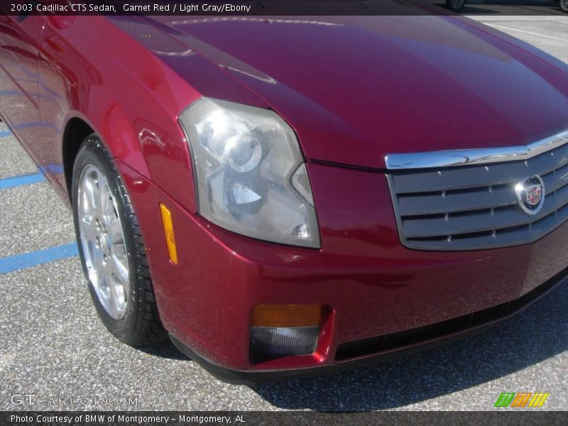 Garnet Red / Light Gray/Ebony 2003 Cadillac CTS Sedan