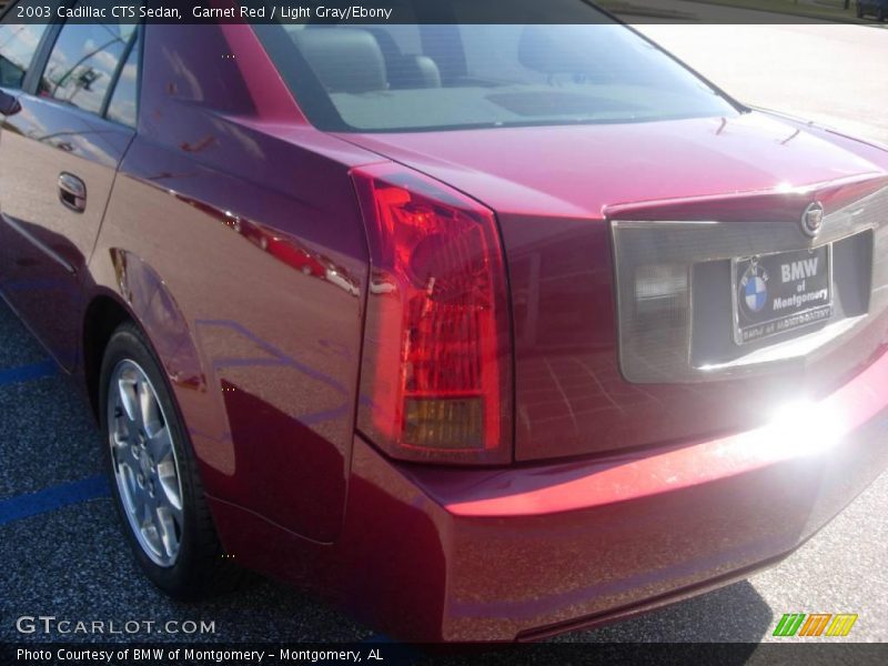 Garnet Red / Light Gray/Ebony 2003 Cadillac CTS Sedan