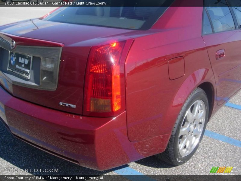 Garnet Red / Light Gray/Ebony 2003 Cadillac CTS Sedan