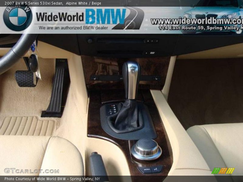 Alpine White / Beige 2007 BMW 5 Series 530xi Sedan