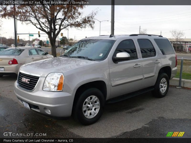 Silver Birch Metallic / Ebony Black 2007 GMC Yukon SLT 4x4
