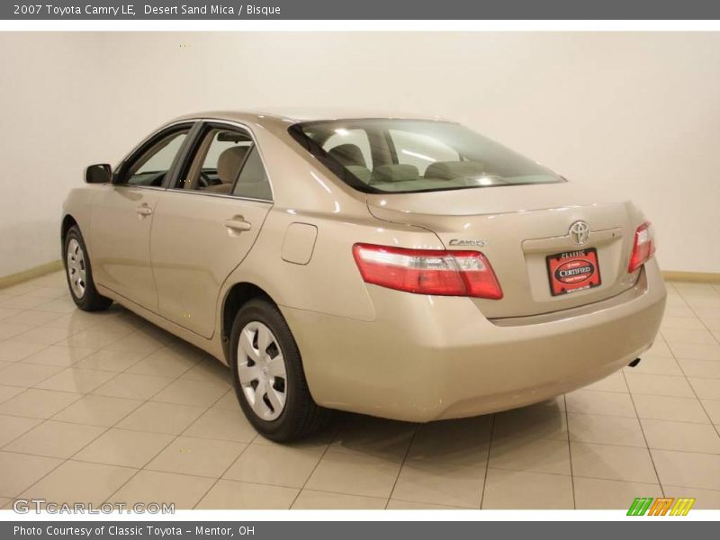 Desert Sand Mica / Bisque 2007 Toyota Camry LE
