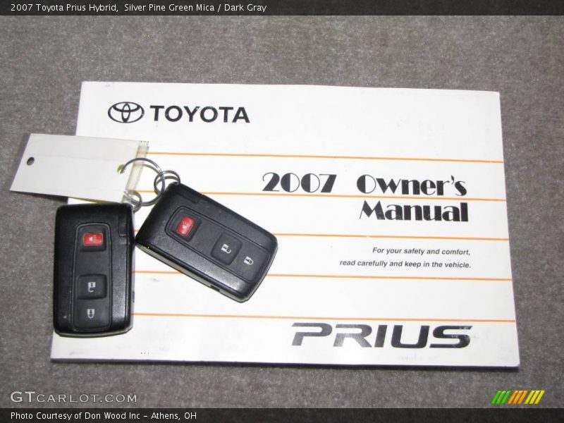 Silver Pine Green Mica / Dark Gray 2007 Toyota Prius Hybrid