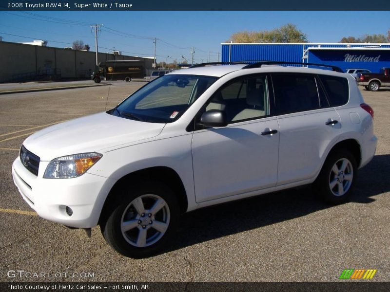Super White / Taupe 2008 Toyota RAV4 I4
