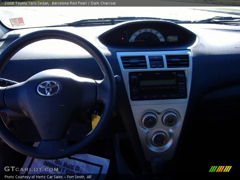 Barcelona Red Pearl / Dark Charcoal 2008 Toyota Yaris Sedan