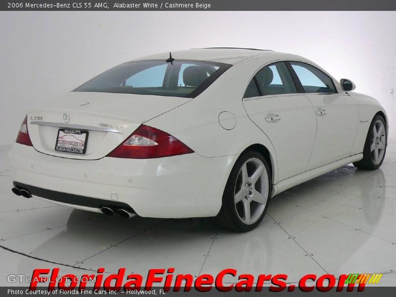 Alabaster White / Cashmere Beige 2006 Mercedes-Benz CLS 55 AMG