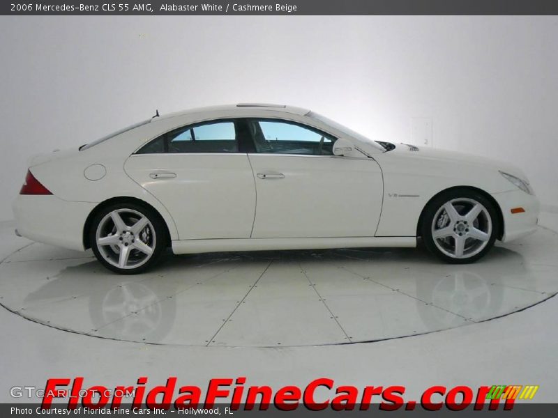 Alabaster White / Cashmere Beige 2006 Mercedes-Benz CLS 55 AMG