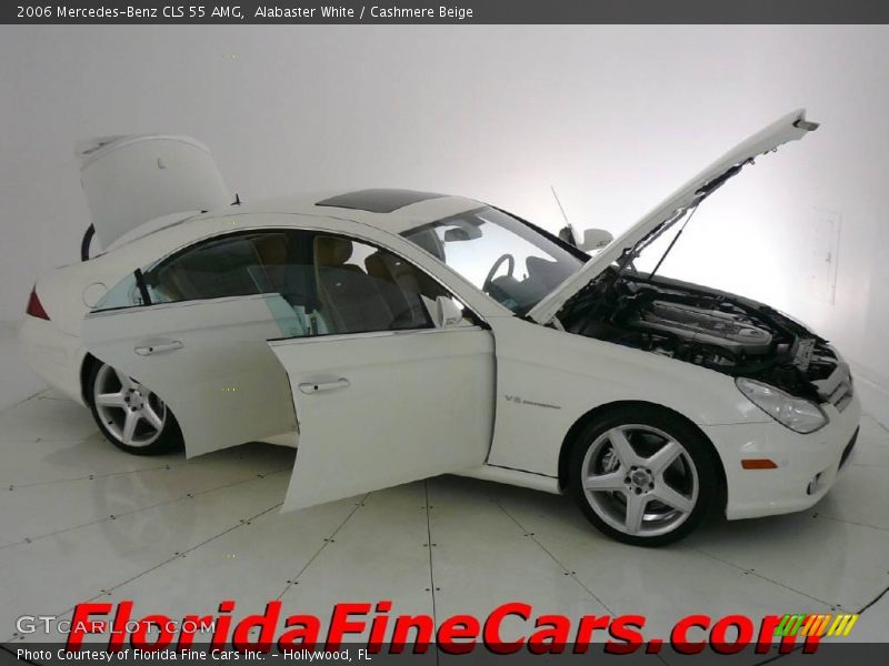 Alabaster White / Cashmere Beige 2006 Mercedes-Benz CLS 55 AMG