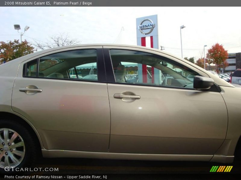 Platinum Pearl / Beige 2008 Mitsubishi Galant ES