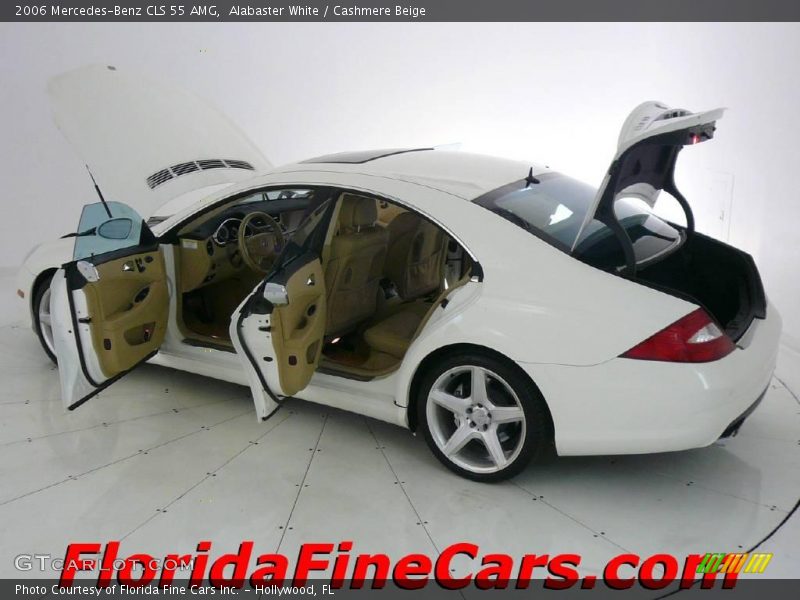 Alabaster White / Cashmere Beige 2006 Mercedes-Benz CLS 55 AMG