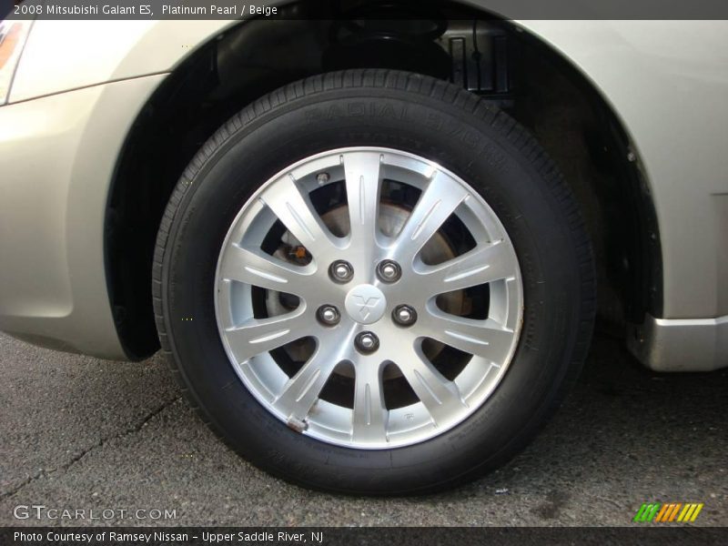 Platinum Pearl / Beige 2008 Mitsubishi Galant ES