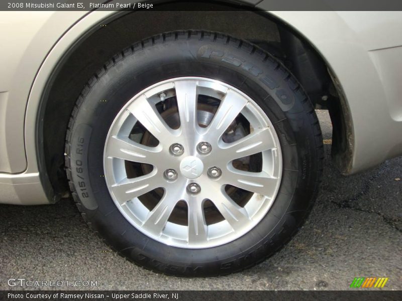 Platinum Pearl / Beige 2008 Mitsubishi Galant ES