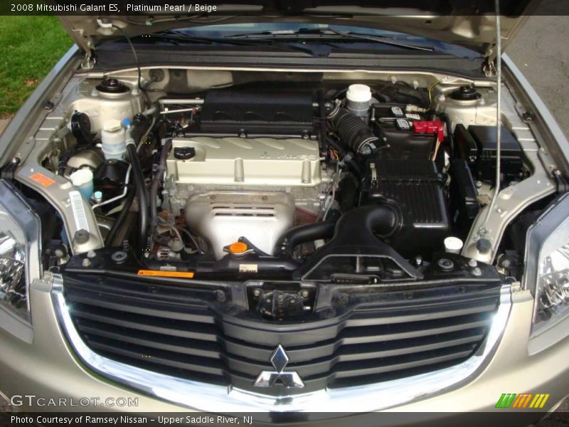 Platinum Pearl / Beige 2008 Mitsubishi Galant ES