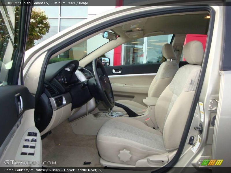 Platinum Pearl / Beige 2008 Mitsubishi Galant ES