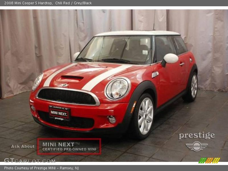 Chili Red / Grey/Black 2008 Mini Cooper S Hardtop