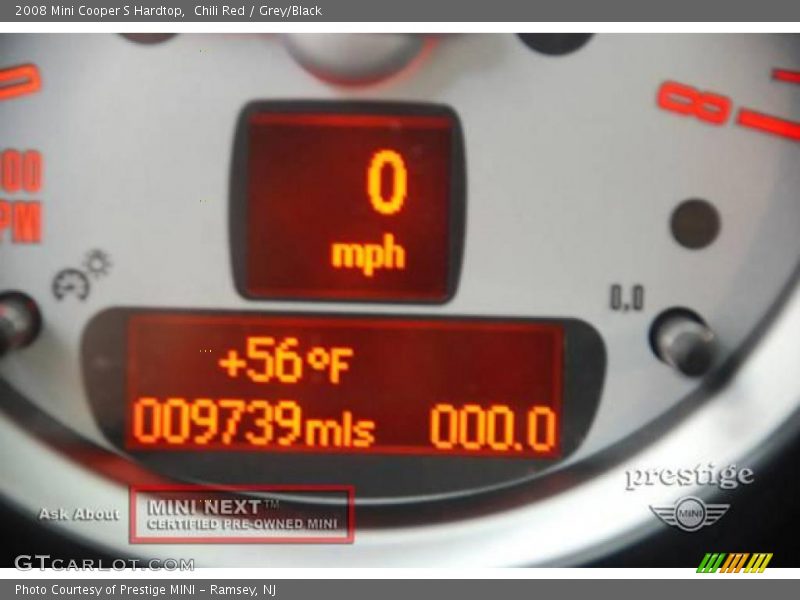 Chili Red / Grey/Black 2008 Mini Cooper S Hardtop