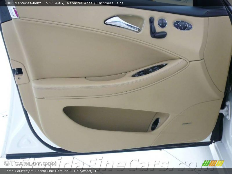 Alabaster White / Cashmere Beige 2006 Mercedes-Benz CLS 55 AMG