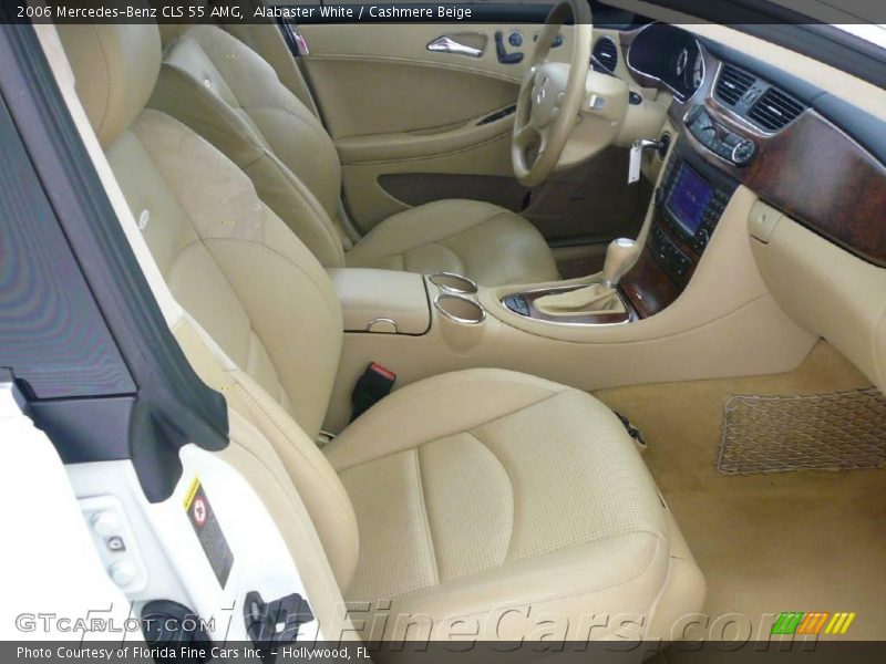 Alabaster White / Cashmere Beige 2006 Mercedes-Benz CLS 55 AMG