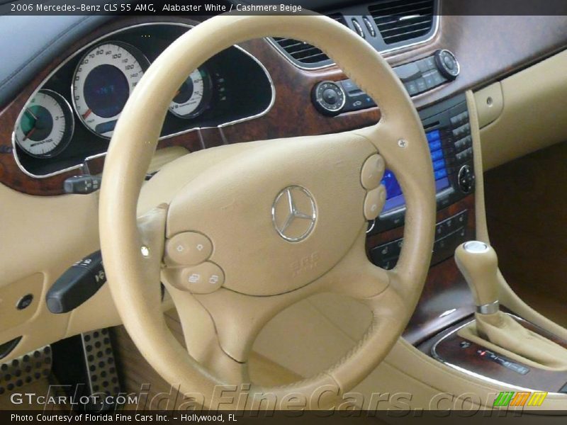 Alabaster White / Cashmere Beige 2006 Mercedes-Benz CLS 55 AMG