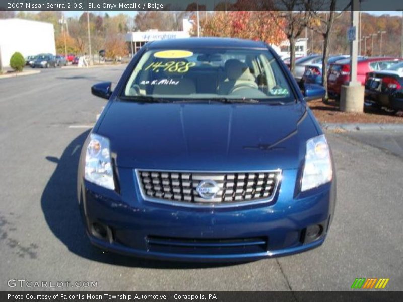 Blue Onyx Metallic / Beige 2007 Nissan Sentra 2.0 S