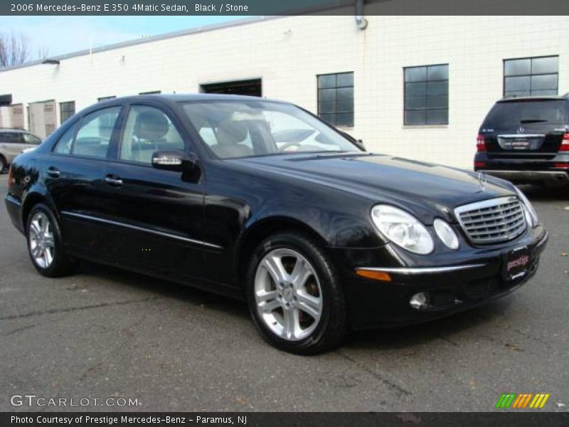 Black / Stone 2006 Mercedes-Benz E 350 4Matic Sedan