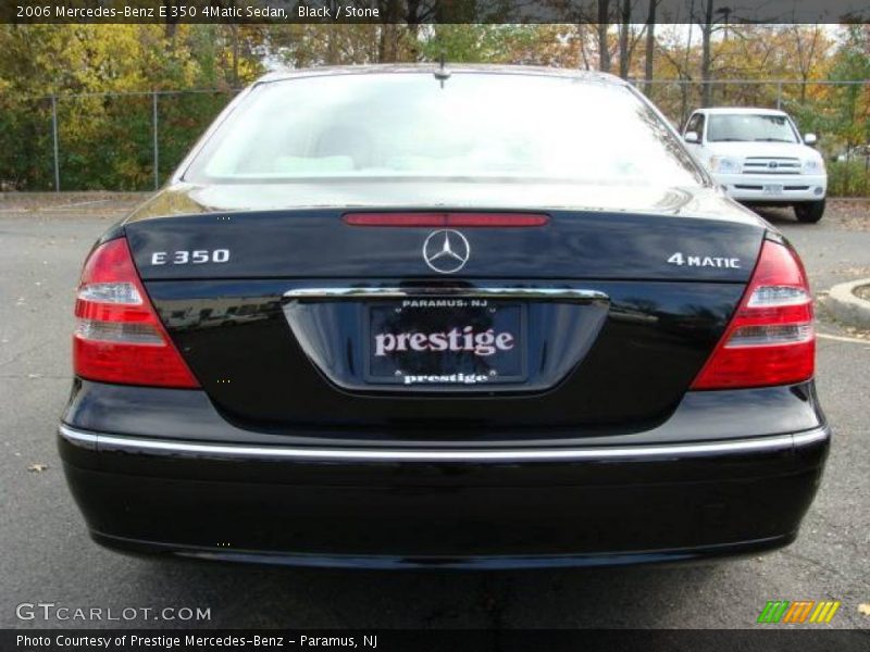 Black / Stone 2006 Mercedes-Benz E 350 4Matic Sedan