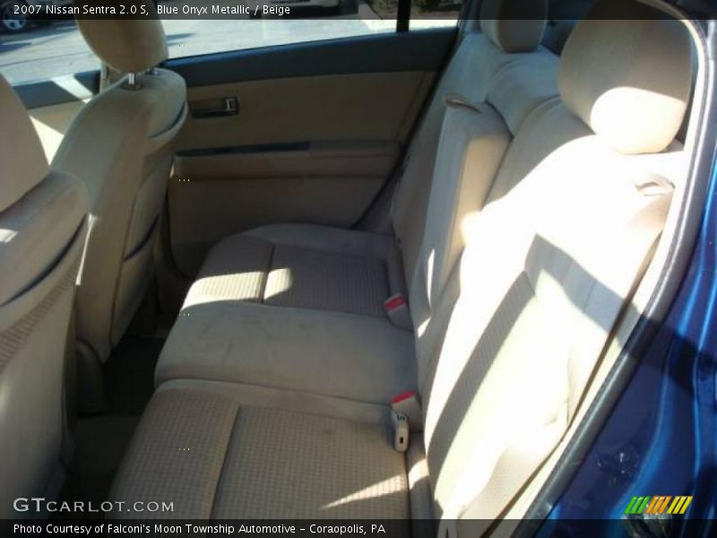 Blue Onyx Metallic / Beige 2007 Nissan Sentra 2.0 S