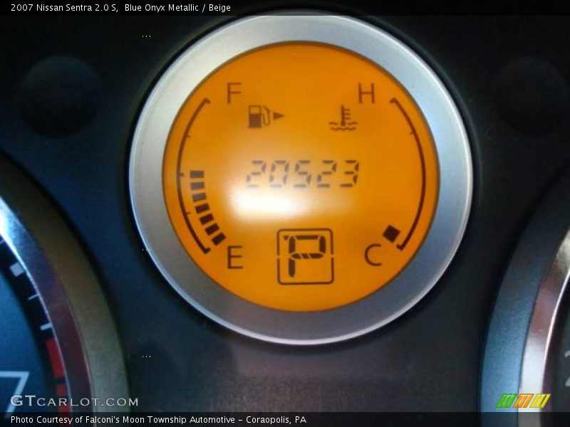 Blue Onyx Metallic / Beige 2007 Nissan Sentra 2.0 S