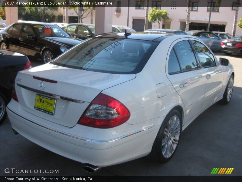 Arctic White / Cashmere 2007 Mercedes-Benz E 350 Sedan