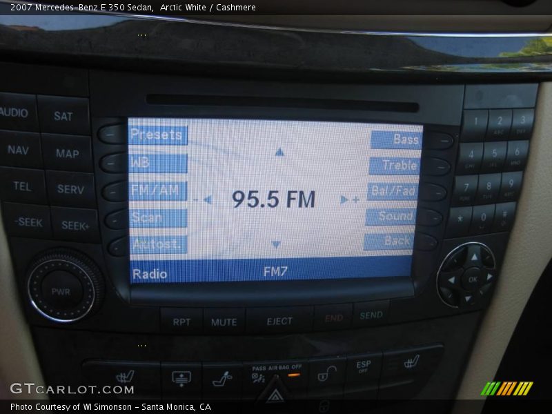 Arctic White / Cashmere 2007 Mercedes-Benz E 350 Sedan